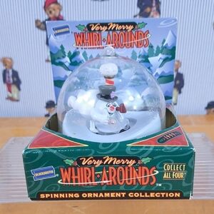 Vintage Blockbuster Frosty the Snowman   Whirl Around spinning Christmas decor